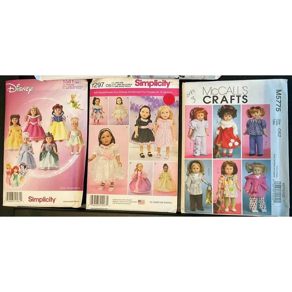 5 New Patterns 3 McCall's 2 Simplicity Disney -- 3 -18